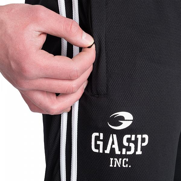 GASP 2 Stripe Standard Mesh Pant - Black/White Detail 4
