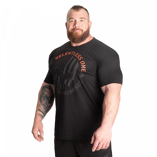 GASP Relentless One Tee - Black/Flame Detail 3