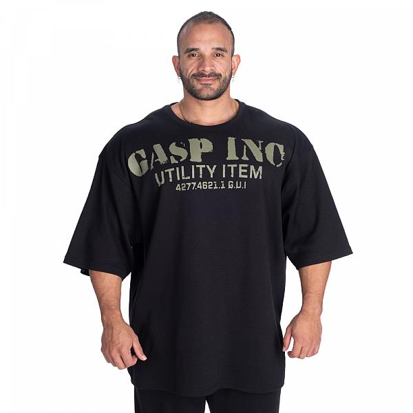 GASP Iron Thermal Tee - Black/Green Detail 1