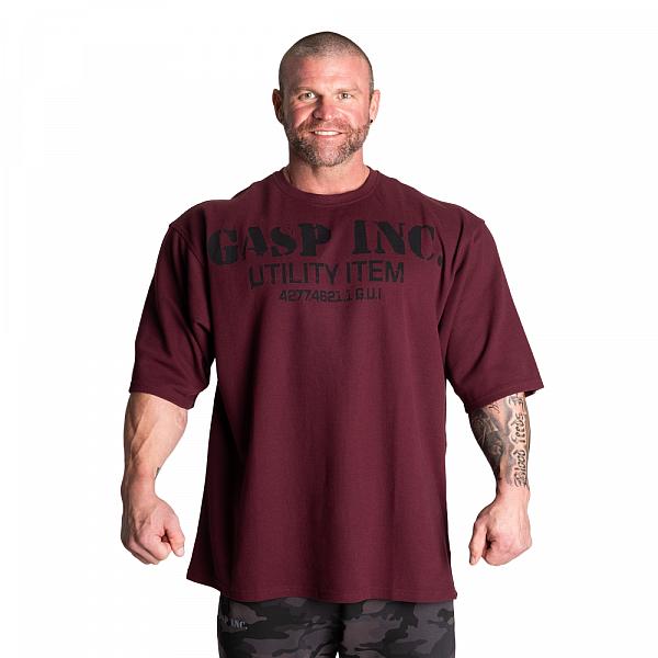 GASP Iron Thermal Tee - Maroon Detail 1