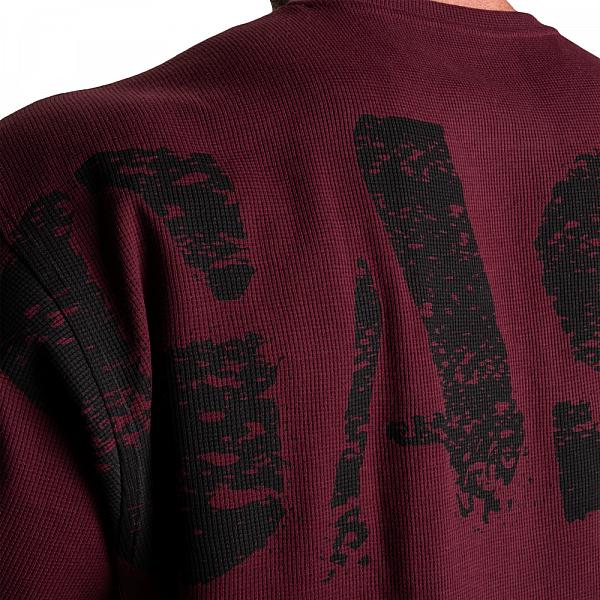 GASP Iron Thermal Tee - Maroon Detail 5