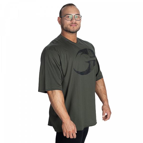 GASP Pump Cover Iron Tee - Deep Forest Detail 3