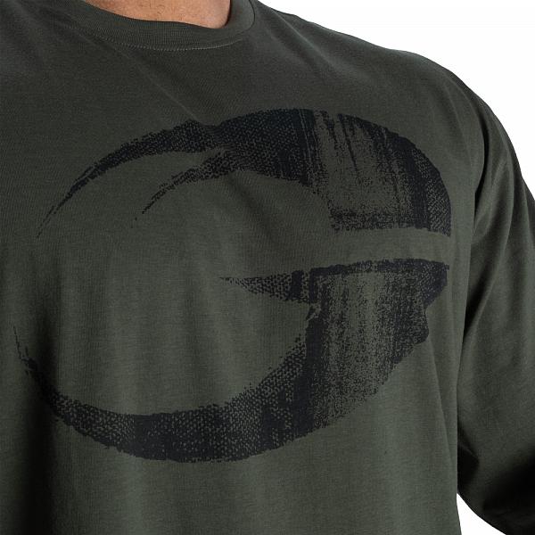 GASP Pump Cover Iron Tee - Deep Forest Detail 4