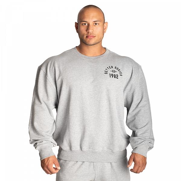 Better Bodies Legacy Sweater - Light Grey Melange Detail 2