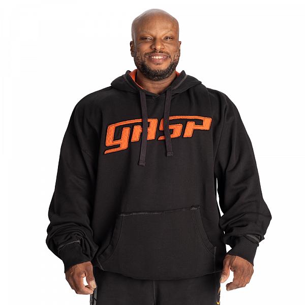 Gasp Hood Sweater - Black/Flame Detail 1