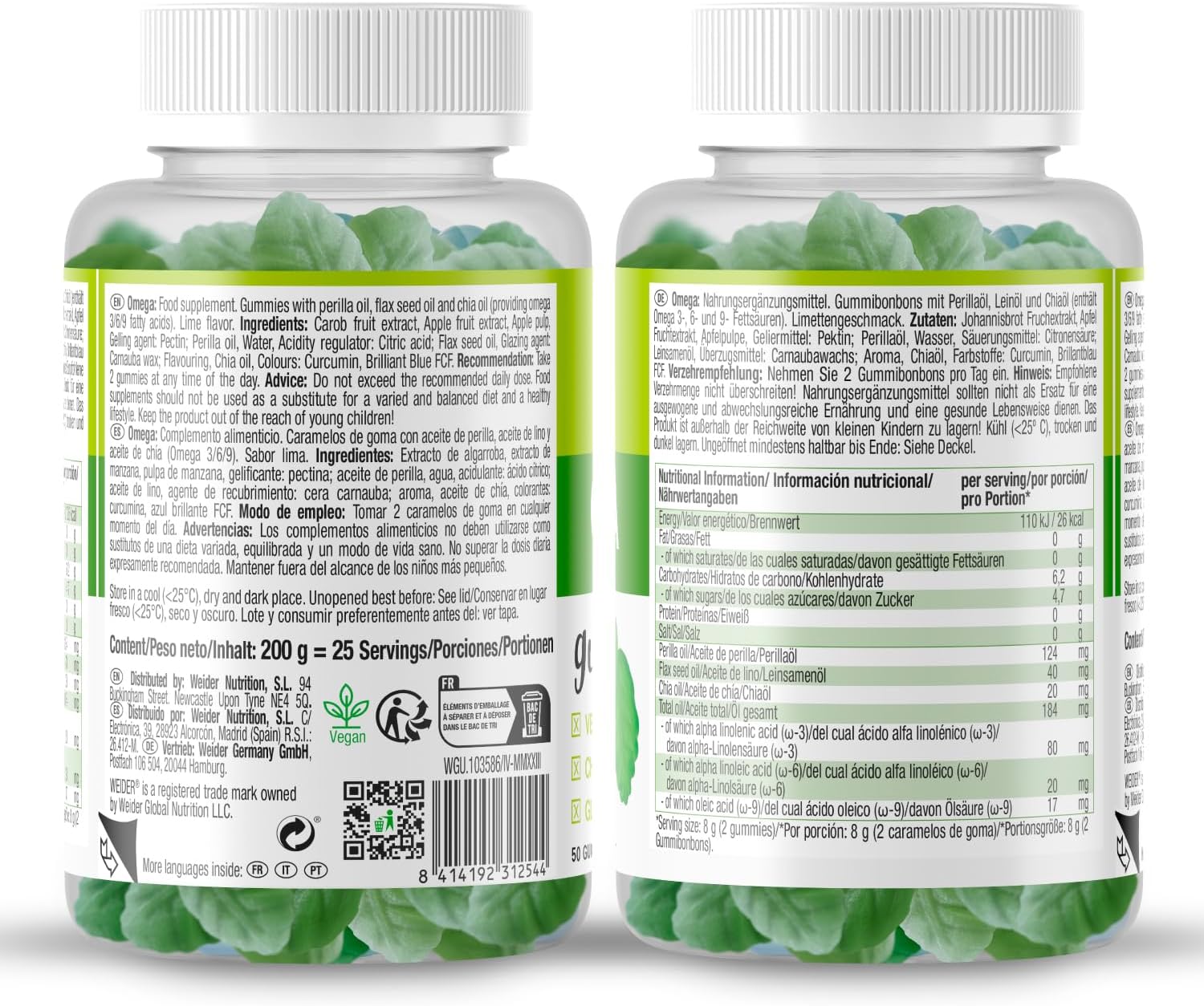 Weider Omega Gummies Detail 2